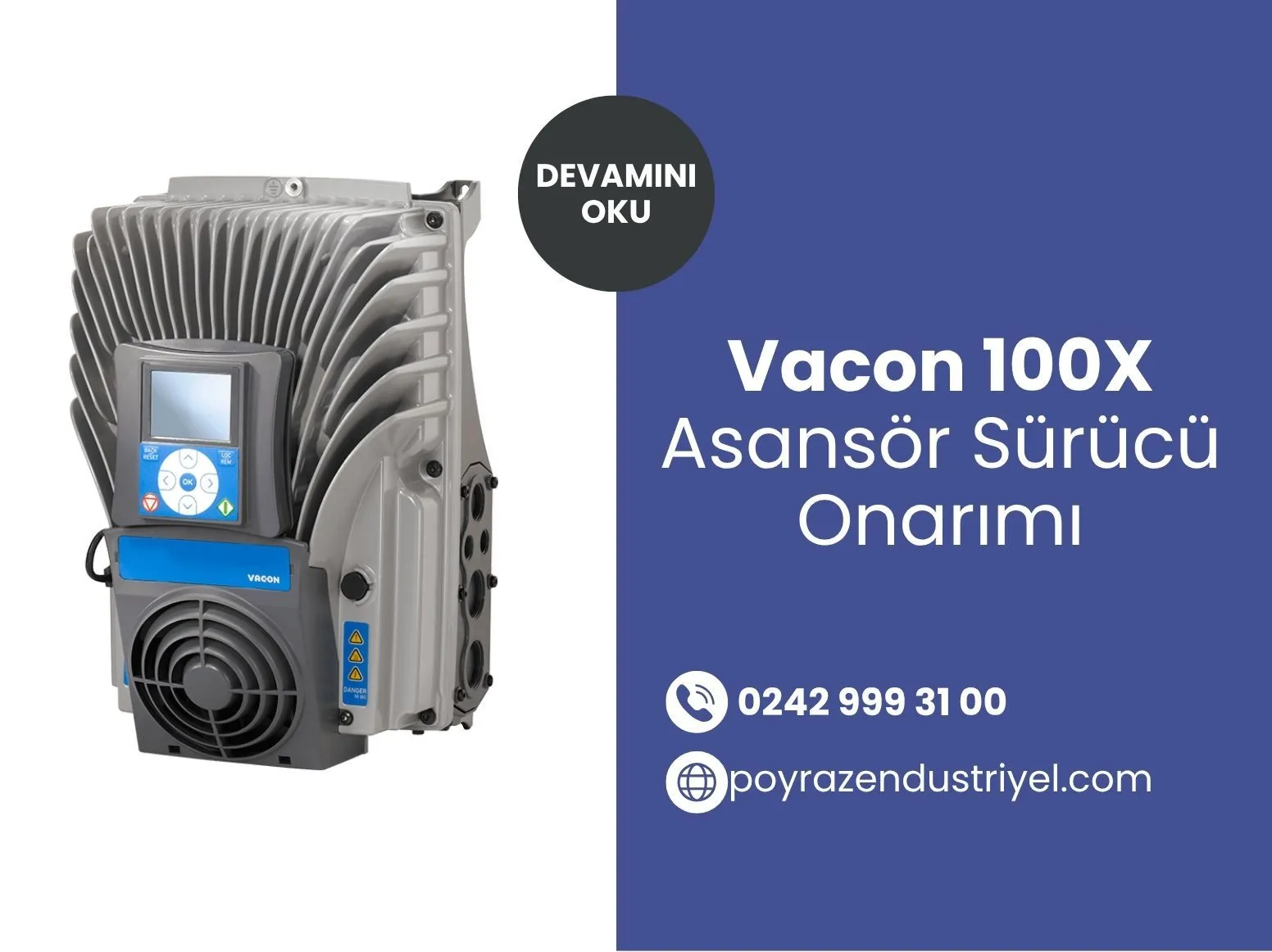 Vacon 100X Asansör Sürücü Onarımı